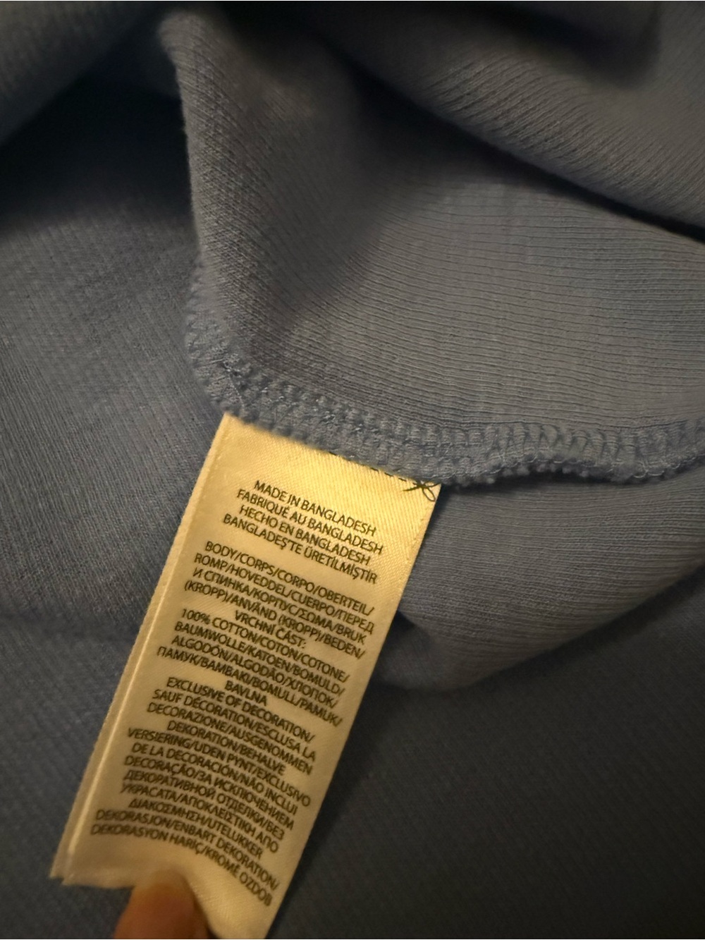 Polo by Ralph Lauren Men’s light Blue & yellow Quarter-Zip Sweater - Picture 7 of 7